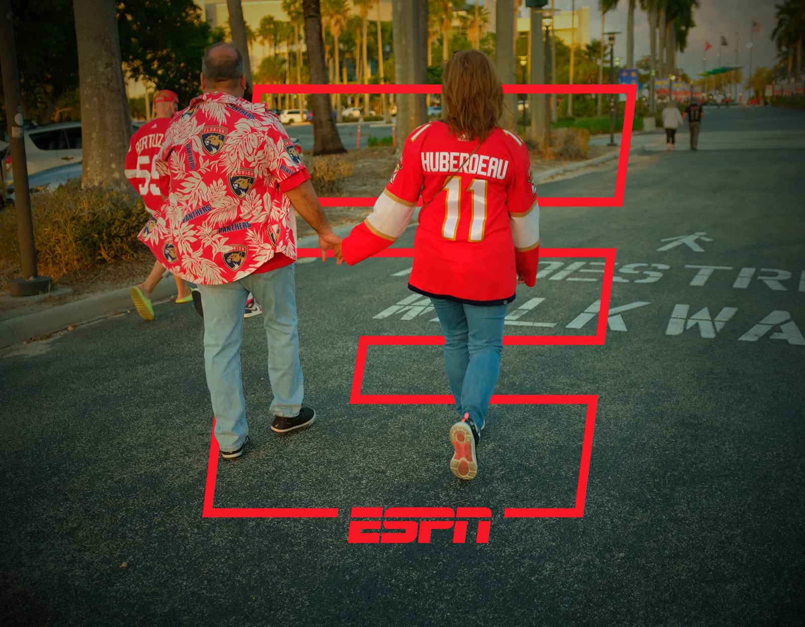 fans walking