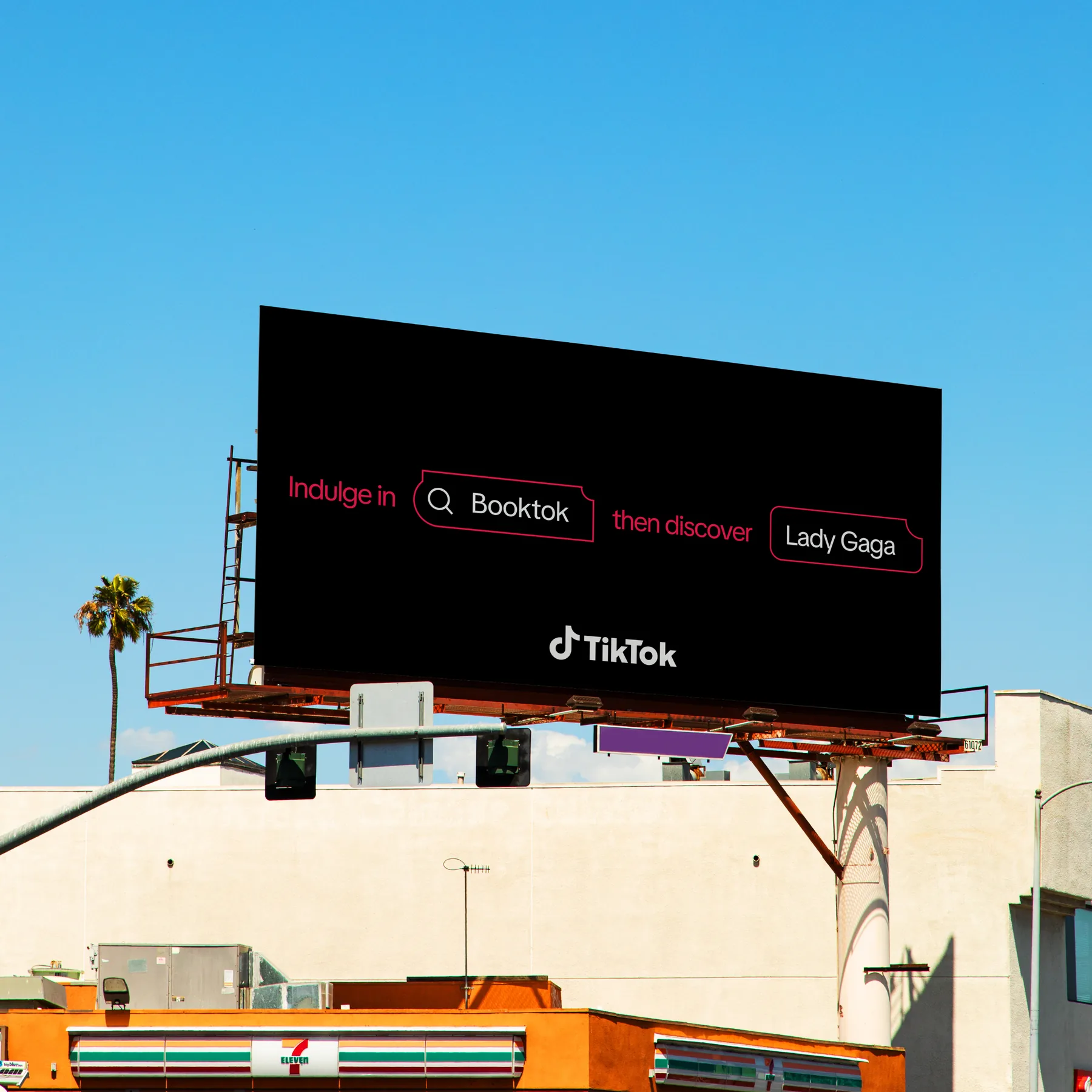 TikTok billboard — Indulge in Booktok, then discover Lady Gaga