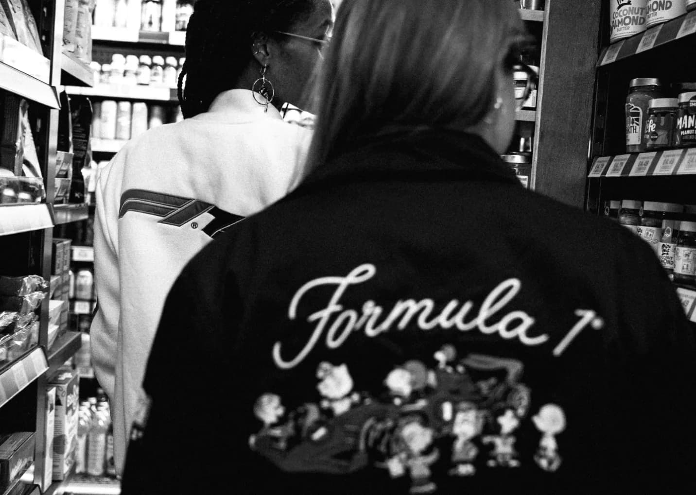 F1 x Peanuts varsity jackets