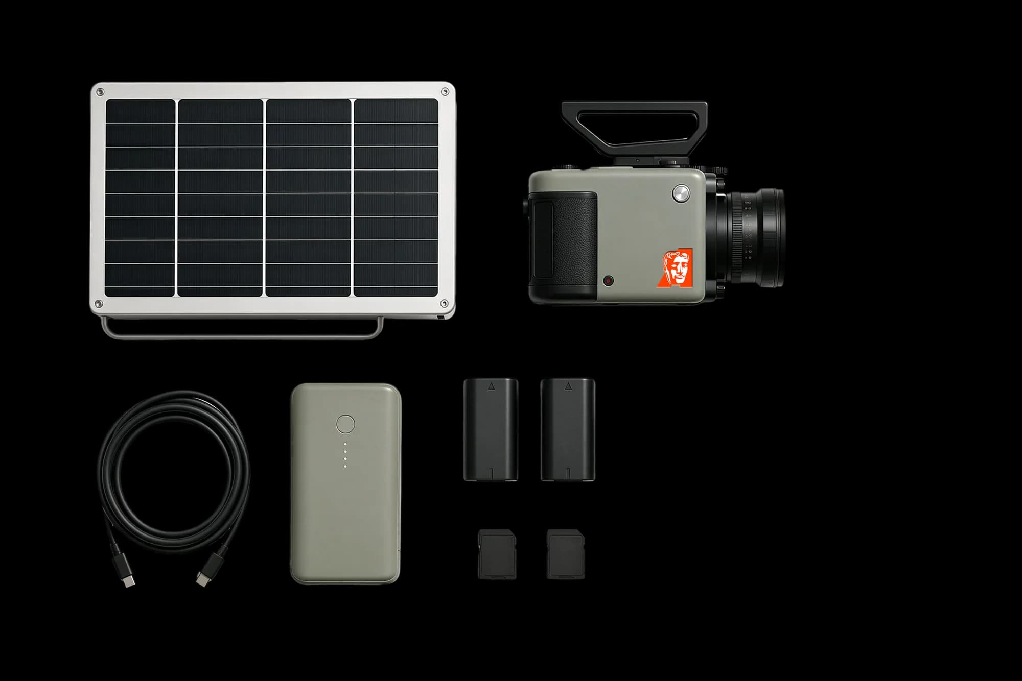 Solar film kit flat-lay